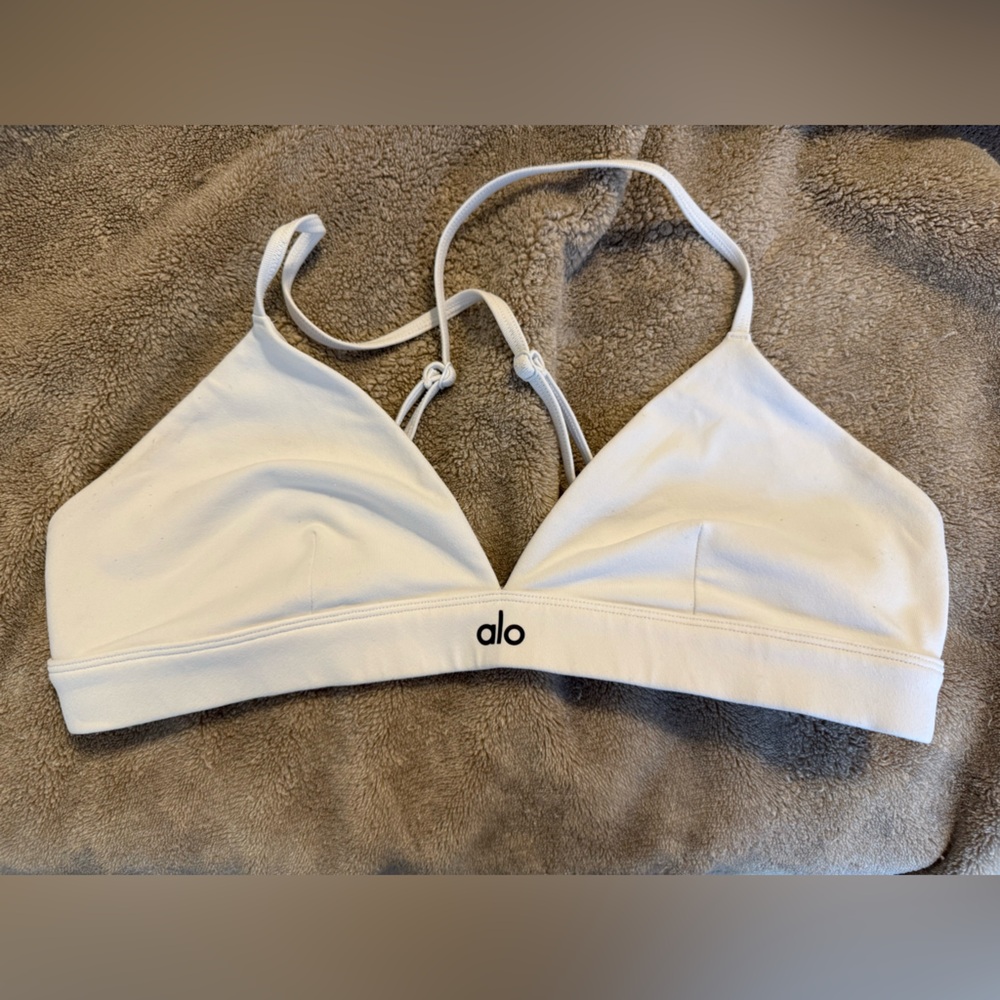 ALO Yoga White splendor bra